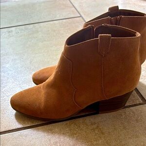 Brown Suede Ankle Boots
